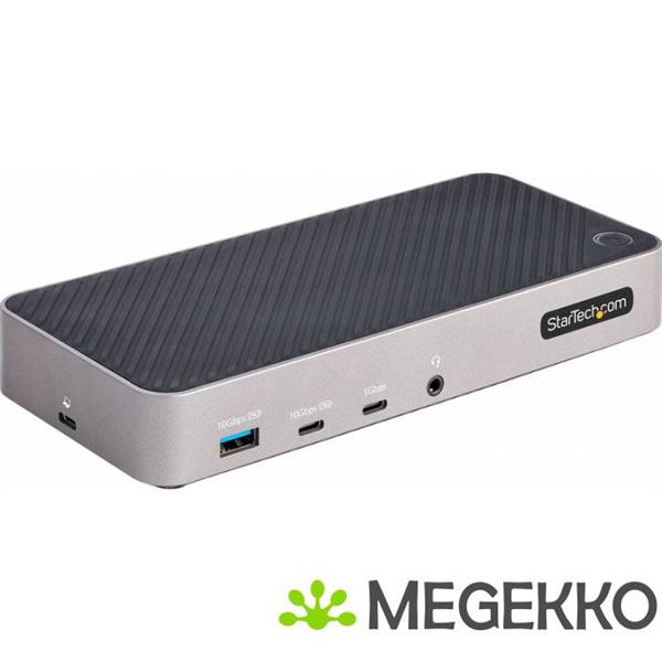 Grote foto startech.com usb c triple monitor docking station hdmi dp triple 4k usb c dock 5x usb hub gbe computers en software overige computers en software