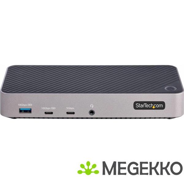 Grote foto startech.com usb c triple monitor docking station hdmi dp triple 4k usb c dock 5x usb hub gbe computers en software overige computers en software