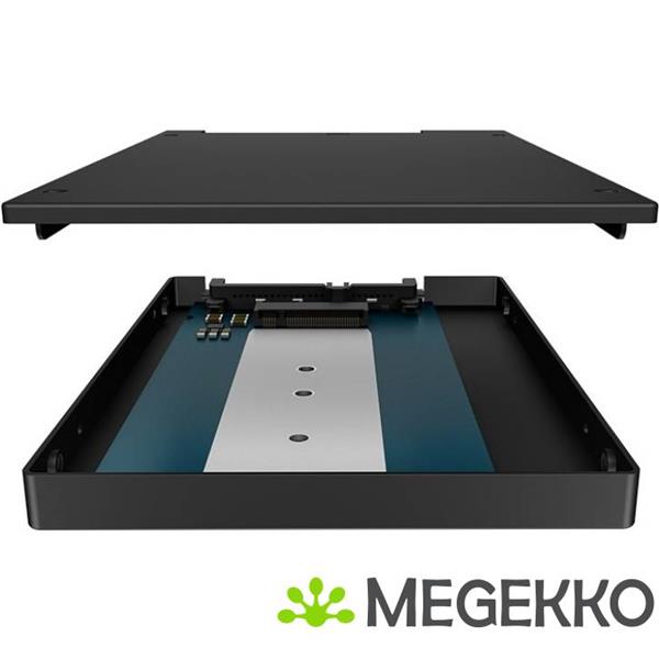 Grote foto icy box ib m2s253 sdd behuizing zwart m.2 computers en software behuizingen en kasten