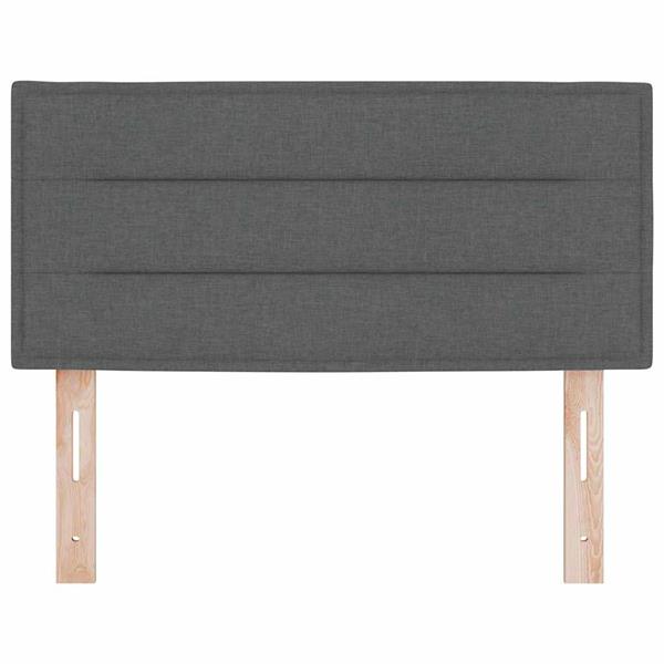 Grote foto vidaxl hoofdbord met hoofdeinde donkergrijs 100 cm nep leer antiek en kunst stoelen en banken