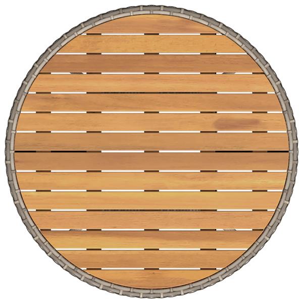 Grote foto vidaxl dinertafel grijs en acacia 70 x 70 x 73 cm massief acaciahout tuin en terras tuinmeubelen