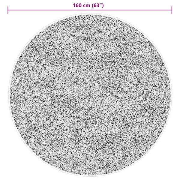 Grote foto vidaxl vloerkleden rond huarte bruin 160 cm huis en inrichting vloerbedekking en kleden