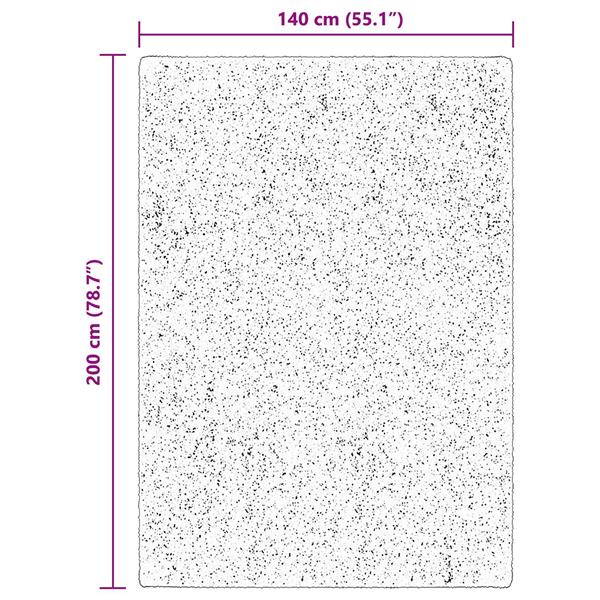 Grote foto vidaxl vloerkleden rechthoekig huarte bruin 200 x 140 cm huis en inrichting vloerbedekking en kleden