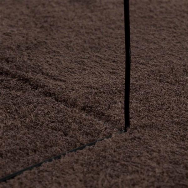 Grote foto vidaxl vloerkleden rond huarte bruin 160 cm huis en inrichting vloerbedekking en kleden