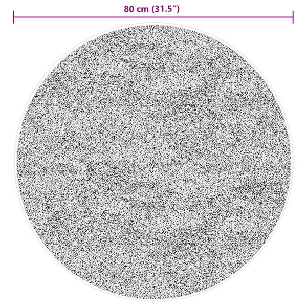 Grote foto vidaxl vloerkleden rond huarte bruin 80 cm huis en inrichting vloerbedekking en kleden