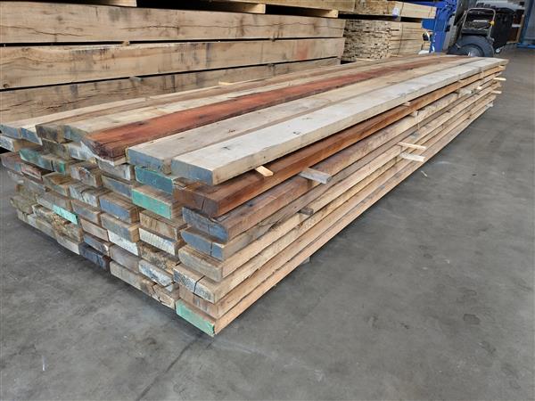 Grote foto 45x200mm mixed hardwood 550cm doe het zelf en verbouw hout en planken