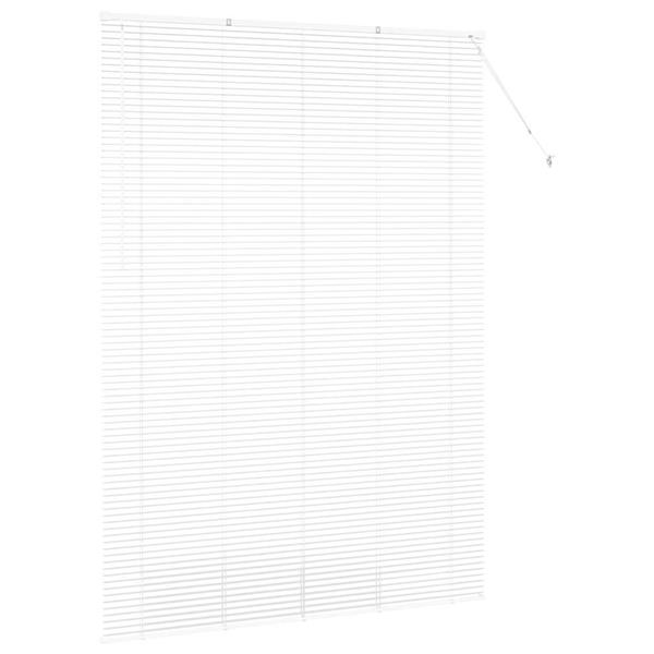 Grote foto vidaxl venetiaanse jaloezie n met gordijnen wit 220 x 160 cm aluminium huis en inrichting gordijnen en lamellen