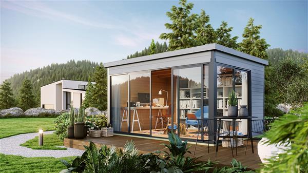 Grote foto nieuw modern blokhut domeo 4 set tuin en terras tuinhuisjes en blokhutten