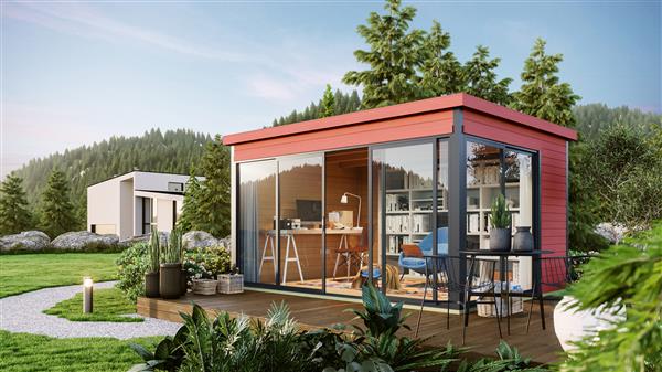 Grote foto nieuw modern blokhut domeo 4 set tuin en terras tuinhuisjes en blokhutten