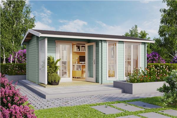 Grote foto nieuw luxe blokhut brighton 44 tuin en terras tuinhuisjes en blokhutten