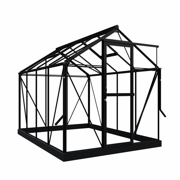 Grote foto nieuw tuinkas mary ii zwart vg 3mm tuin en terras kassen en kweekspullen