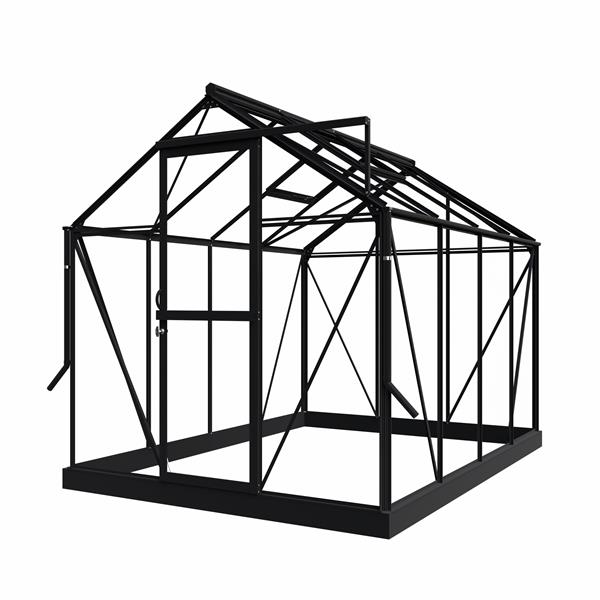 Grote foto nieuw tuinkas mary ii zwart vg 3mm tuin en terras kassen en kweekspullen