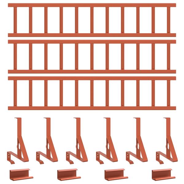 Grote foto vidaxl dak sneeuwbeugel staal tuin en terras hekken en schuttingen