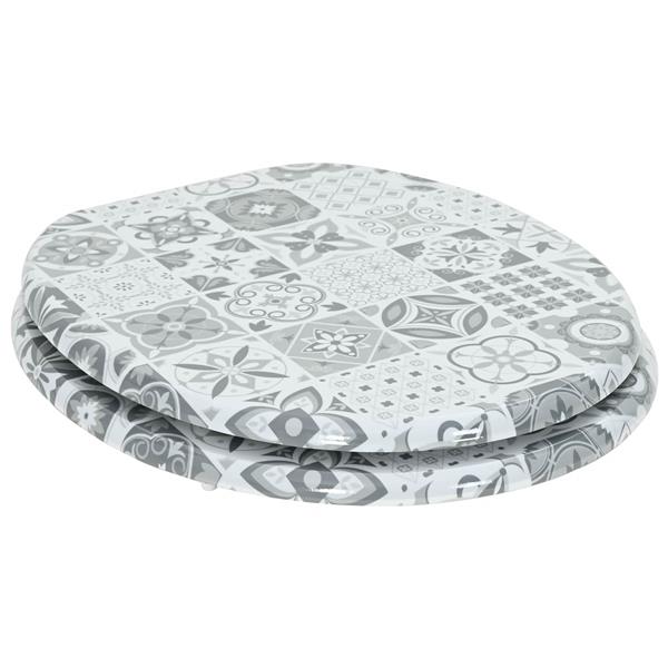 Grote foto vidaxl toiletzitting grijs 43 8 x 37 8 cm mdf plaat doe het zelf en verbouw sanitair