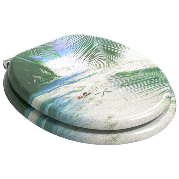 Grote foto vidaxl toiletzitting groen 43 8 x 37 8 cm mdf plaat doe het zelf en verbouw sanitair