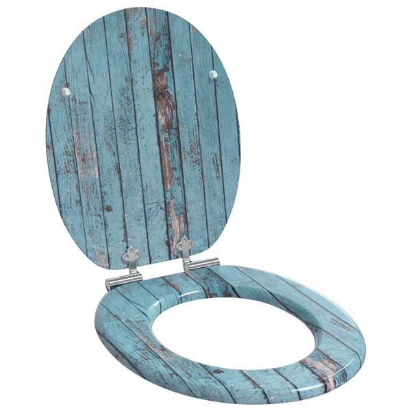 Grote foto vidaxl toiletzitting blauw 43 8 x 37 8 cm mdf plaat doe het zelf en verbouw sanitair
