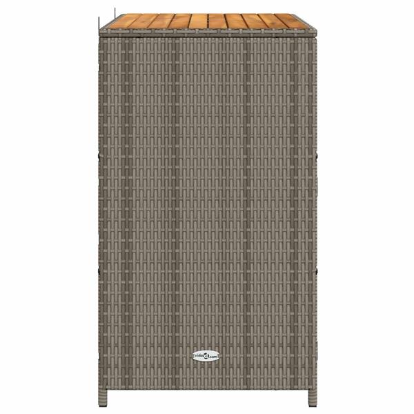 Grote foto vidaxl kast met plank grijs 70 x 50 x 87 cm polyester en roly ratten huis en inrichting overige