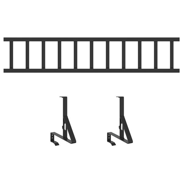 Grote foto vidaxl dak sneeuwbeugel staal tuin en terras hekken en schuttingen
