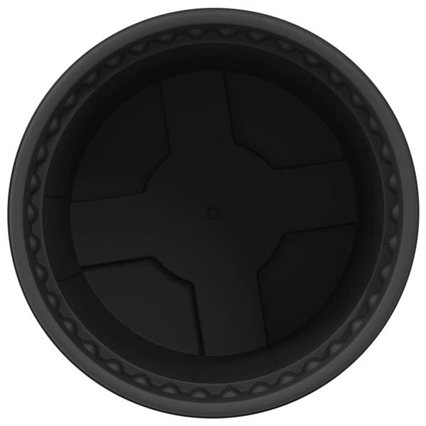 Grote foto vidaxl ronde bloempot 24 pcs zwart 15 x 12 cm kunststof tuin en terras overige tuin en terras