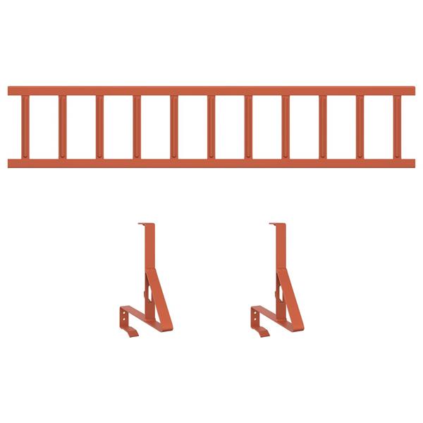 Grote foto vidaxl dak sneeuwbeugel staal tuin en terras hekken en schuttingen