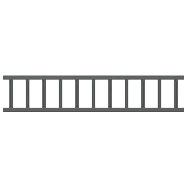 Grote foto vidaxl dak sneeuwbeugel antraciet 600 x 9 x 22 cm staal tuin en terras hekken en schuttingen