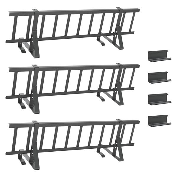 Grote foto vidaxl dak sneeuwbeugel staal tuin en terras hekken en schuttingen