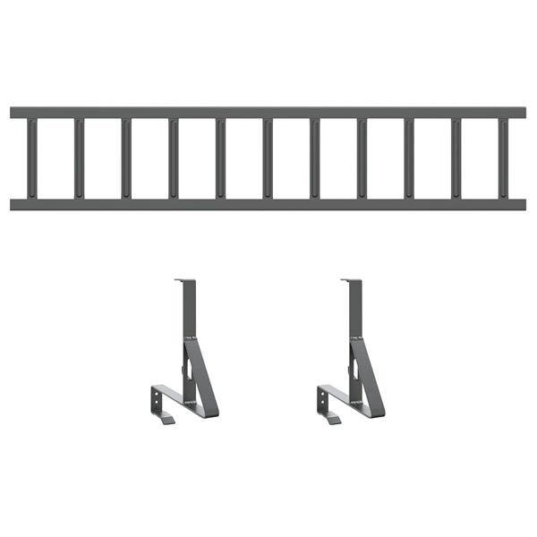 Grote foto vidaxl dak sneeuwbeugel staal tuin en terras hekken en schuttingen