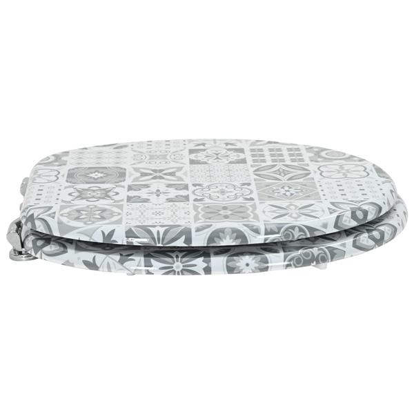 Grote foto vidaxl toiletzitting grijs 43 8 x 37 8 cm mdf plaat doe het zelf en verbouw sanitair