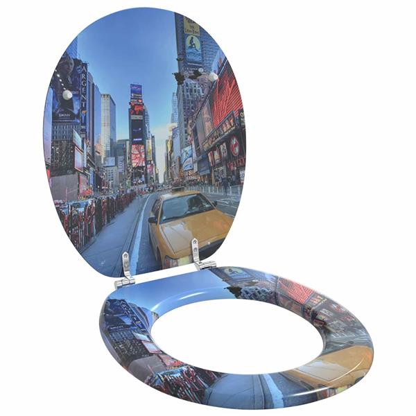 Grote foto vidaxl toiletzitting multikleur 43 8 x 37 8 cm mdf plaat doe het zelf en verbouw sanitair