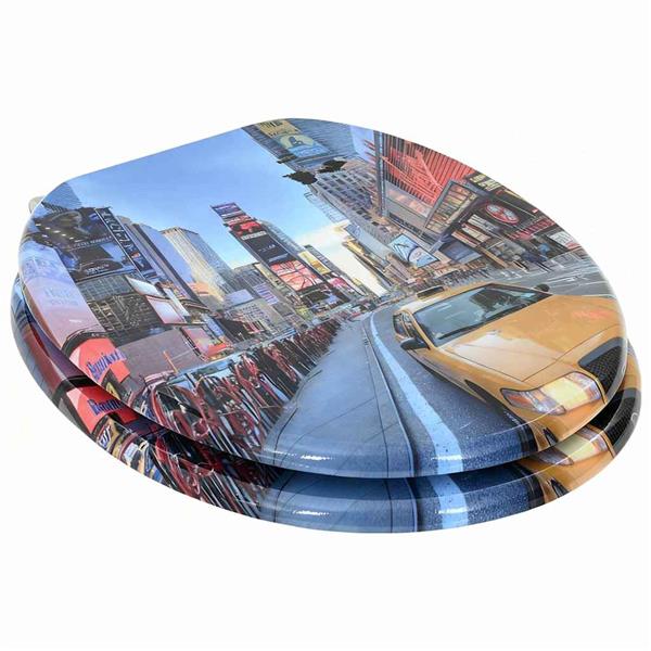 Grote foto vidaxl toiletzitting multikleur 43 8 x 37 8 cm mdf plaat doe het zelf en verbouw sanitair