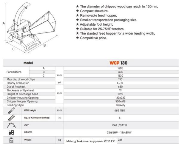 Grote foto mateng takkenversnipperaar wcp 130 agrarisch mechanisatie