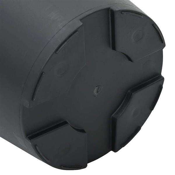 Grote foto vidaxl ronde bloempot 6 pcs zwart 17 x 14 cm kunststof tuin en terras overige tuin en terras