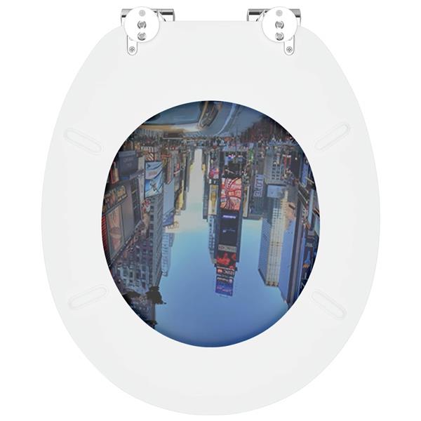 Grote foto vidaxl toiletzitting multikleur 43 8 x 37 8 cm mdf plaat doe het zelf en verbouw sanitair