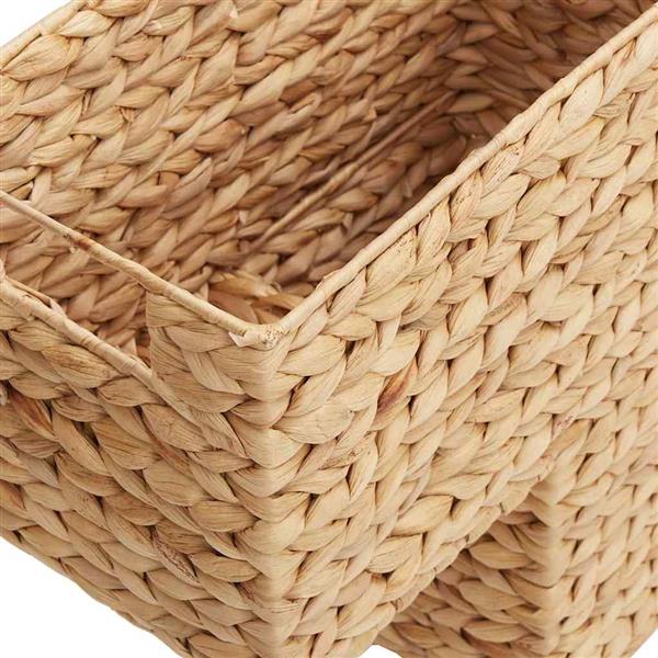 Grote foto vidaxl trapmand met opslag naturel 38 x 20 x 40 cm waterhyacint doe het zelf en verbouw materialen en producten