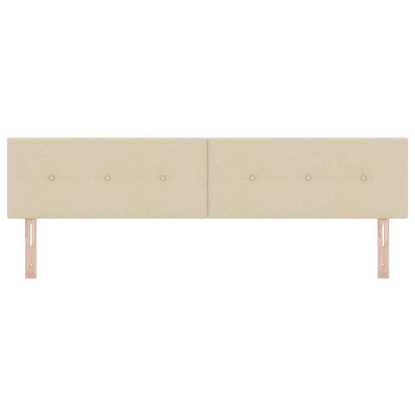 Grote foto vidaxl hoofdbord met hoofdeinde cr me 200 cm nep leer antiek en kunst stoelen en banken