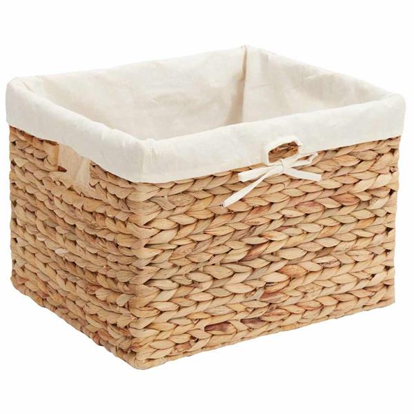 Grote foto vidaxl opslagmanden 3 pcs naturel 35 x 30 x 25 cm waterhyacint doe het zelf en verbouw materialen en producten