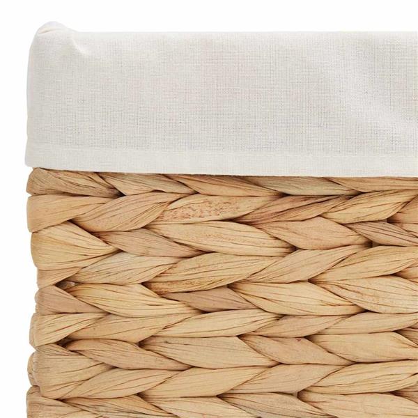 Grote foto vidaxl opslagmanden 3 pcs naturel 40 x 30 x 18 cm waterhyacint doe het zelf en verbouw materialen en producten