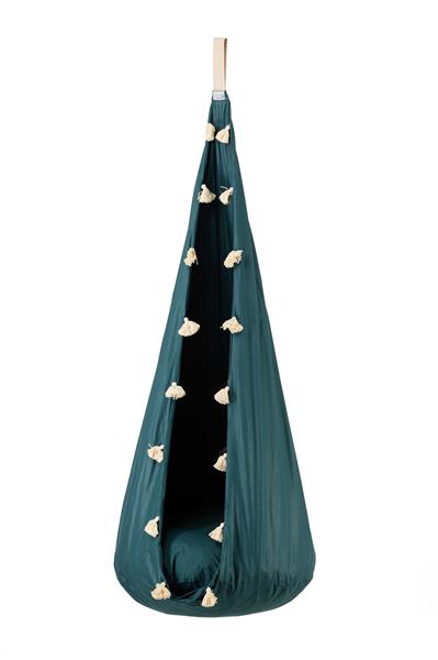 Grote foto hangnest schommel emerald frill kinderhangnest cocon emerald frill kinderen en baby overige