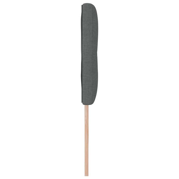 Grote foto vidaxl hoofdbord met hoofdeinde donkergrijs 160 cm nep leer antiek en kunst stoelen en banken