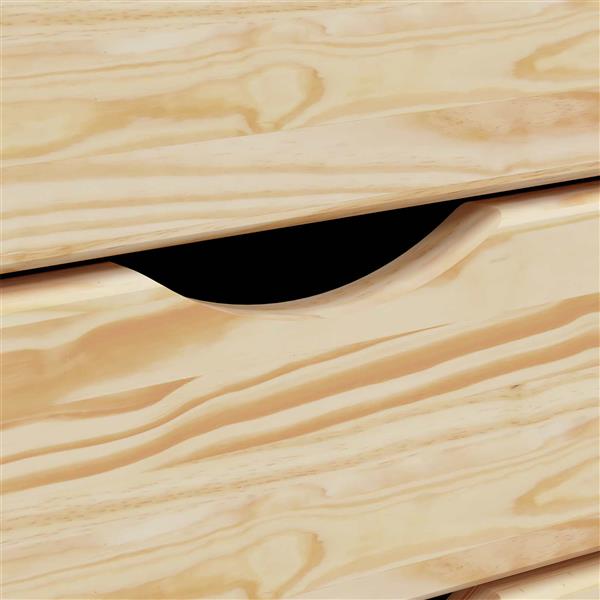 Grote foto vidaxl rolkast met bureau moss heldere vernis 34 x 39 x 65 5 cm huis en inrichting overige