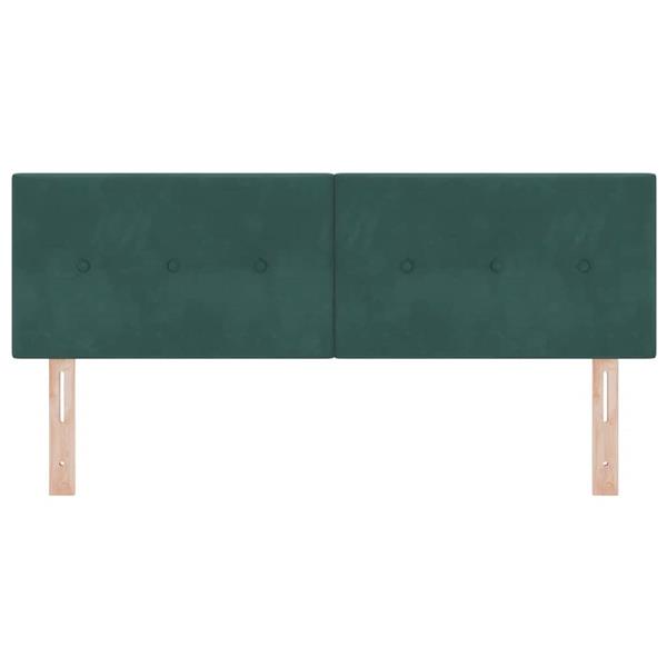 Grote foto vidaxl hoofdbord met hoofdeinde donkergroen 160 cm nep leer antiek en kunst stoelen en banken