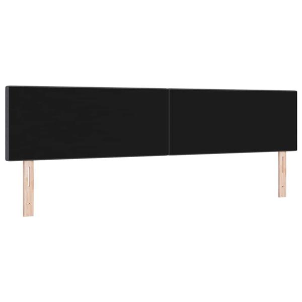 Grote foto vidaxl hoofdbord met hoofdeinde donkergrijs 200 cm nep leer antiek en kunst stoelen en banken