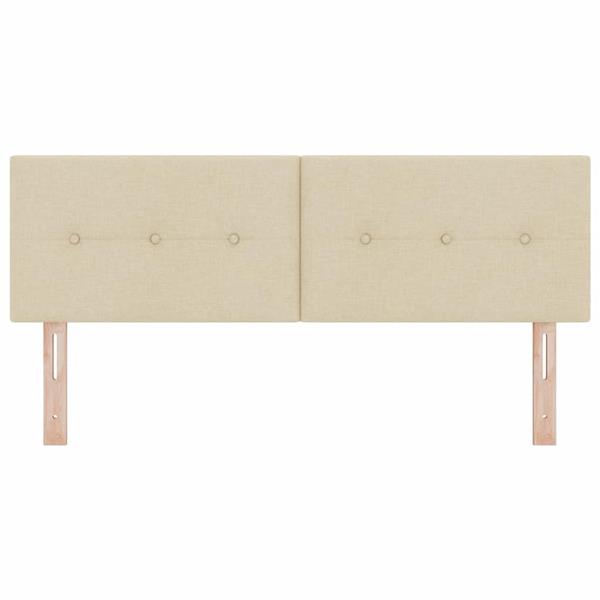 Grote foto vidaxl hoofdbord met hoofdeinde cr me 160 cm nep leer antiek en kunst stoelen en banken