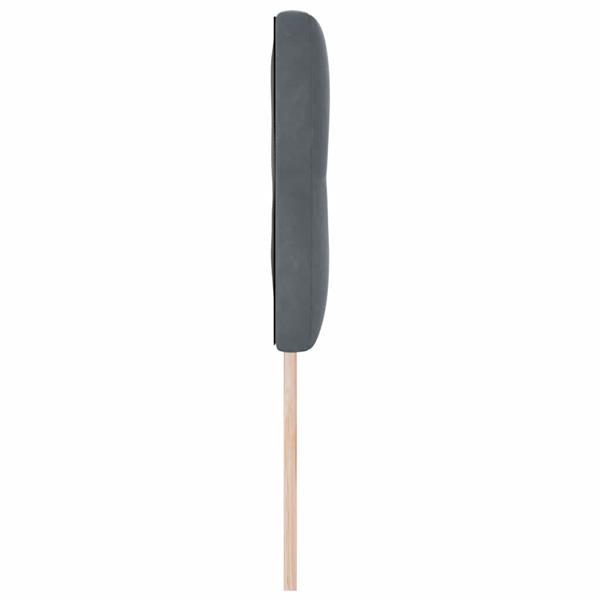 Grote foto vidaxl hoofdbord met hoofdeinde donkergrijs 144 cm nep leer antiek en kunst stoelen en banken