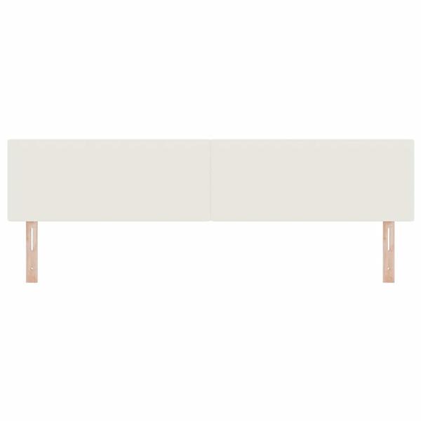 Grote foto vidaxl hoofdbord met hoofdeinde cr me 200 cm nep leer antiek en kunst stoelen en banken