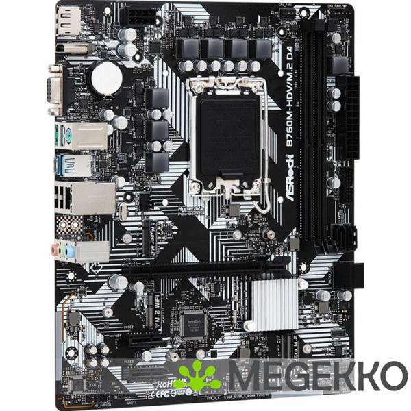 Grote foto asrock b760m hdv m.2 d4 computers en software moederborden