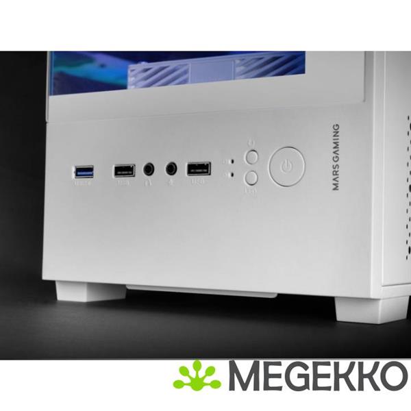 Grote foto mars gaming mc se2 mini tower wit computers en software behuizingen en kasten