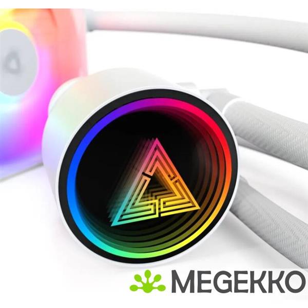 Grote foto montech lightflow 360 argb wit computers en software overige computers en software