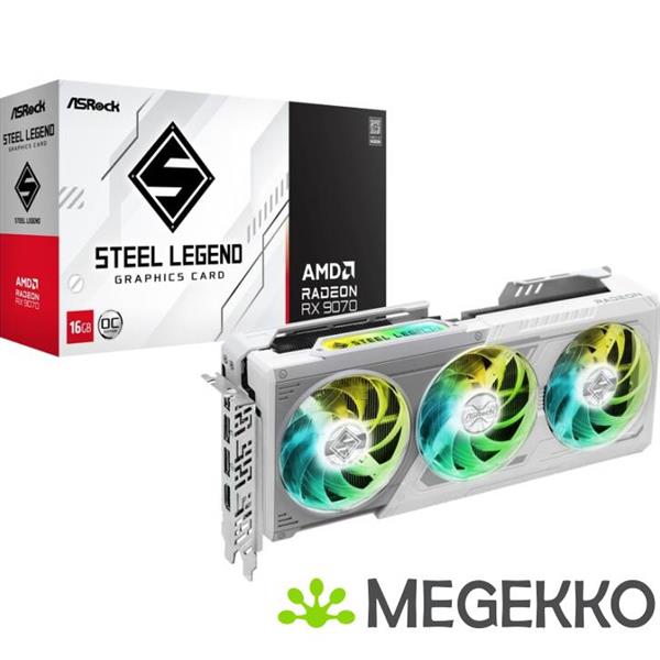 Grote foto asrock steel legend radeon rx 9070 16gb computers en software videokaarten
