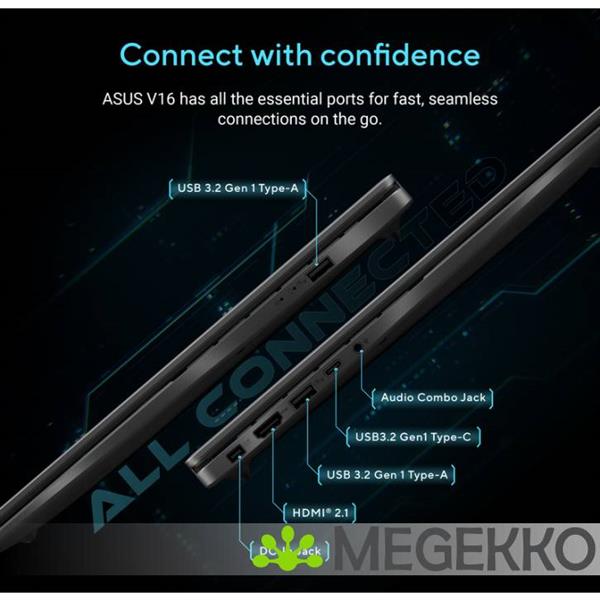 Grote foto asus v16 fx3607vm rp102ws 16 intel core 5 rtx 5060 gaming laptop computers en software overige computers en software